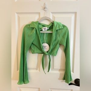 Princess Polly Green Venga Long Sleeve Top